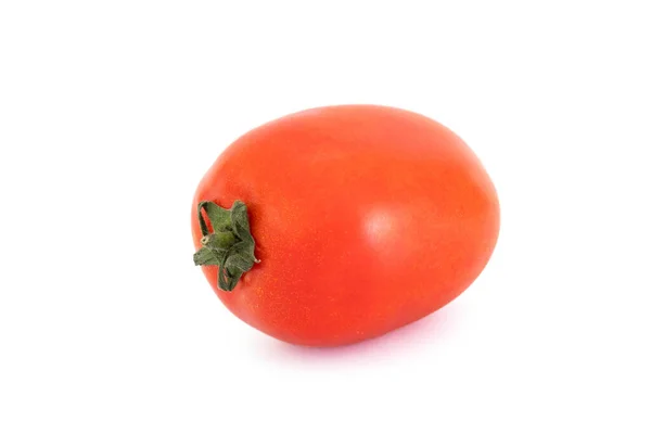 Tomate Fresco Maduro Isolado Sobre Branco — Fotografia de Stock