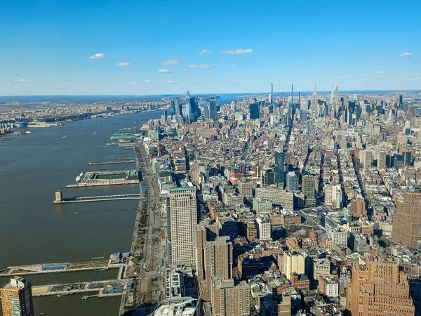 New Yorker Skyline Mit Wolkenkratzern — Stockfoto