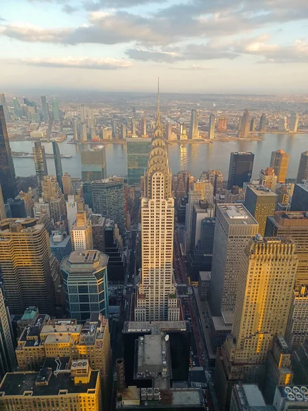 Vista Aérea Cidade Manhattan Nova Iorque — Fotografia de Stock