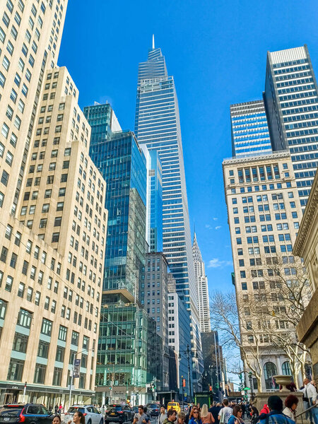 Modern skyscrapers in New York