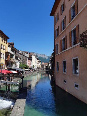 Fransa 'nın Annecy şehrinin manzarası