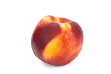 nektarin beyaz arkaplanda izole edildi