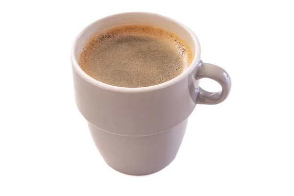 Horká Káva Izolované Bílém Pozadí — Stock fotografie