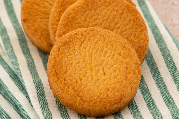 Galleta Breton Palet Una Toalla —  Fotos de Stock