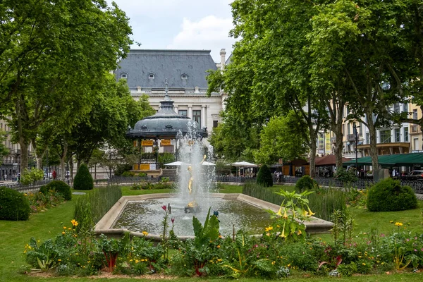 Fountain Garden Saint Etienne France — Stock Photo, Image
