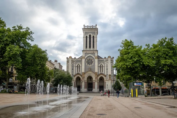 Saint Charles Borróm Katedrális Saint Etienne — Stock Fotó