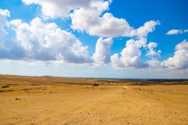 a desert landscape in Tunisia
