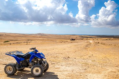 a ATV in the tunisian desert