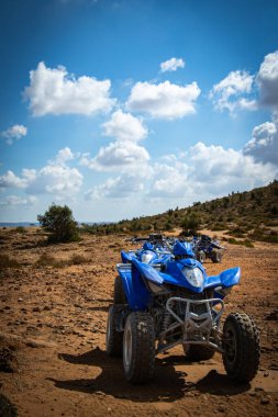 Tunus Çölü 'ndeki dörtlü manzara