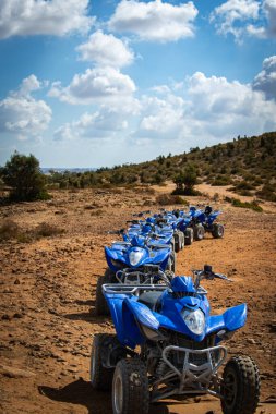 view of quads in the tunisian desert