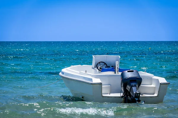 Beautiful View Sea Motor Boat — Zdjęcie stockowe