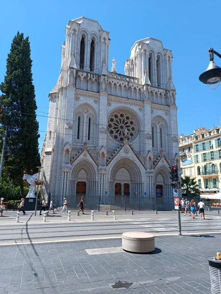 Basilica Notre Dame Nice France — 图库照片