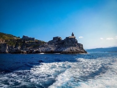 the beautiful view of the ancient fortress in the sea of the mediterranean region in the north of the state