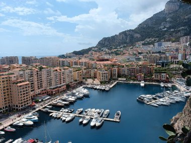 view of the port of Monaco in summer