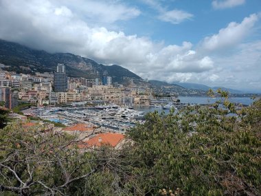 view of the port of Monaco in summer