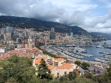 view of the port of Monaco in summer
