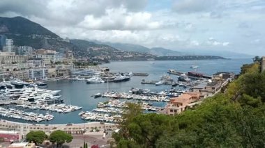 view of the port of Monaco in summer