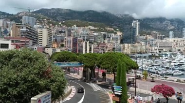 view of the port of Monaco in summer