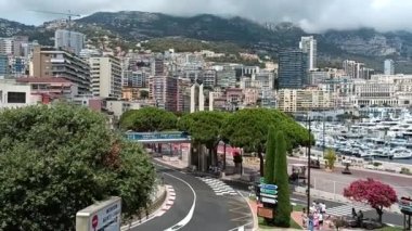 view of the port of Monaco in summer