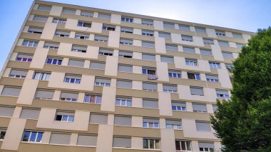 apartment building, facade of the city