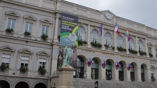 Town Hall Saint Etienne — Wideo stockowe