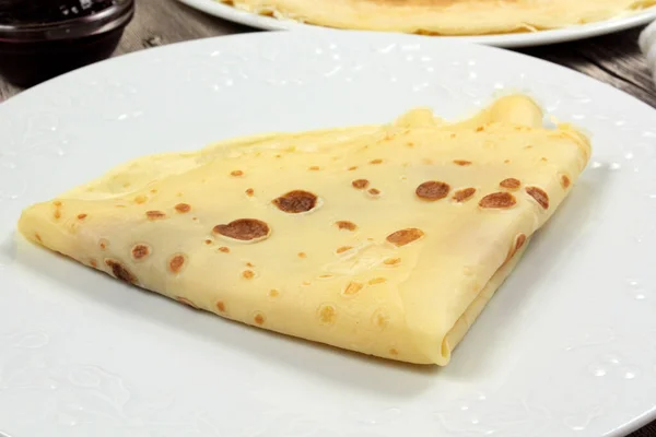 Close Pancake Plate — Stok Foto