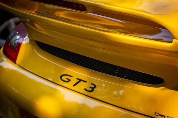 Rear View Porsche Gt3 Brand Car —  Fotos de Stock