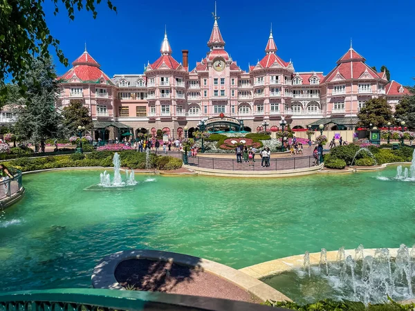 view of the Disneyland Paris park entrance