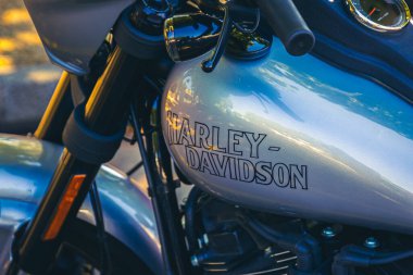 Harley davidson motosiklet yakın çekim