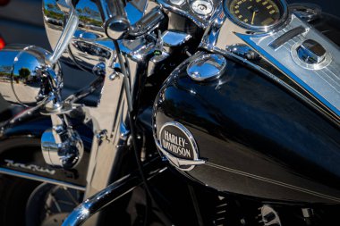 Harley davidson motosiklet yakın çekim