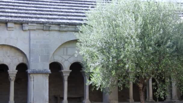 Vaison Romaine Şehrindeki Notre Dame Nazareth Katedrali Manastırı — Stok video