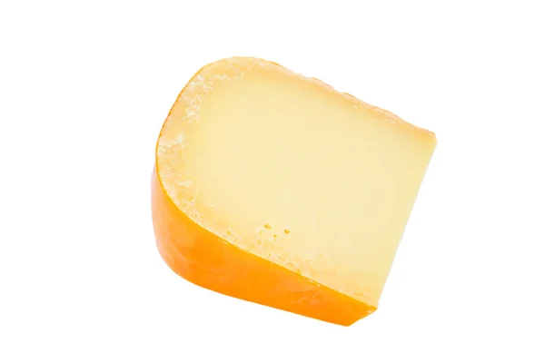 Trozos Queso Gouda Aislados Cerca — Foto de Stock