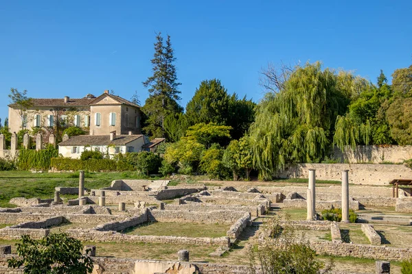 Romeinse Overblijfselen Van Stad Vaison Romaine Vaucluse — Stockfoto