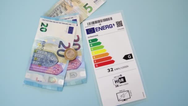 Diagnóstico Rendimiento Energético Dpe Para Aparato Eléctrico Francia — Vídeos de Stock