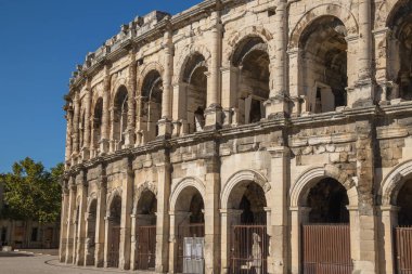 Gard 'daki Nmes Arenası Languedoc, Occitanie, Fransa