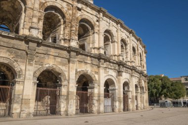 Gard 'daki Nmes Arenası Languedoc, Occitanie, Fransa