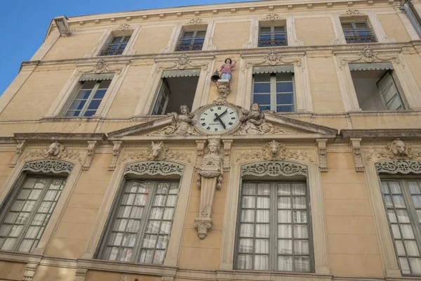 Jacquemard Facade Hotel Ville Δημαρχείο Νιμ Γαλλία Ευρώπη — Φωτογραφία Αρχείου