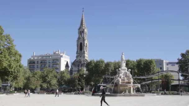 ニームの祈りの泉 ガード フランス — ストック動画