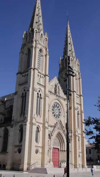 Iglesia Saint Baudile Nmes Gard Francia — Vídeo de stock
