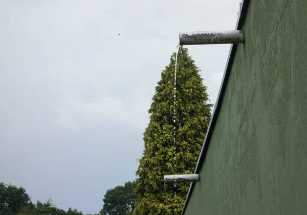 Gotas Chuva Dia Chuvoso Condições Climáticas Úmidas Úmidas — Fotografia de Stock