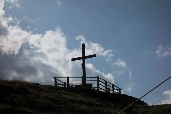 Křesťanský Kříž Symbol Víry Ježíše Krista Křesťanské Náboženství — Stock fotografie