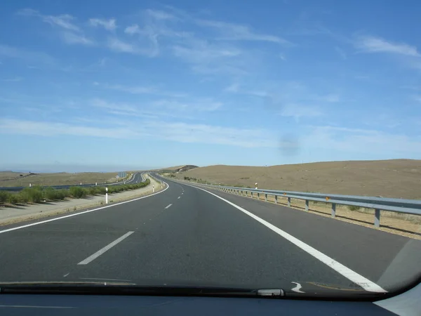 Guida Autostrada Traffico Stradale Trasporto — Foto Stock