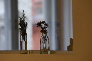 Bir dairedeki mobilya, iç dekorasyon ve iç tasarım.