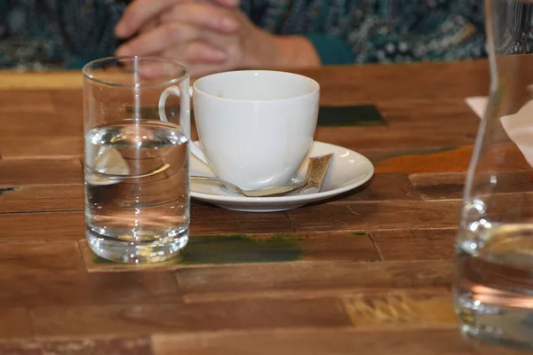 Une Tasse Café Vaisselle Pour Boire Café Chaud — Photo
