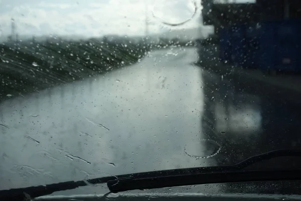 Капли Дождя Дождливый День Влажные Влажные Погодные Условия — стоковое фото