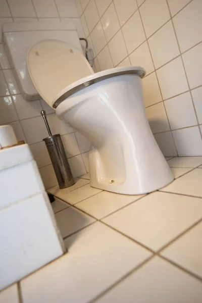 Une Toilette Dans Les Toilettes Hygiène Corporelle Les Besoins Base — Photo