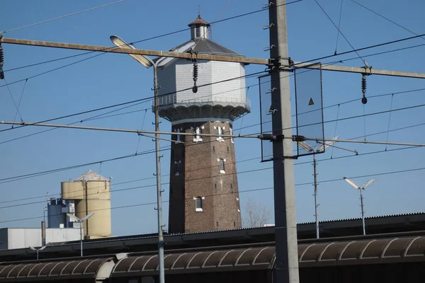Ein Wasserturm Mit Wasserhochbehälter Zur Wasserspeicherung — Stockfoto
