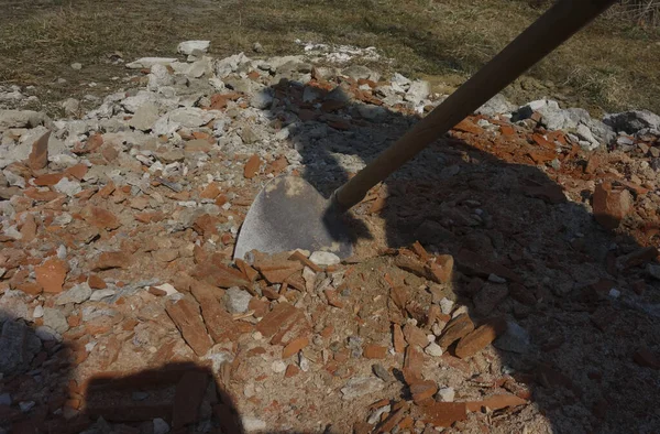 Detritos Construção Canteiro Obras Construção Indústria Construção — Fotografia de Stock