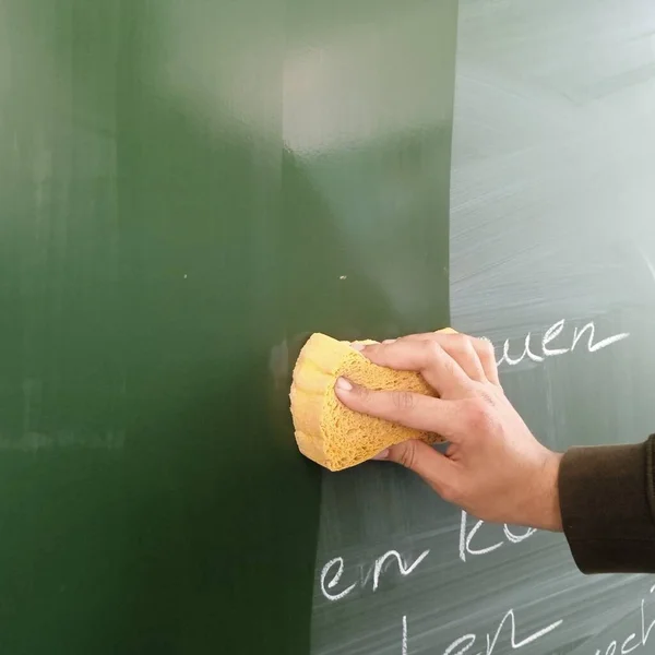 Papan Tulis Ruang Kelas Sekolah Menulis Depan Kelas — Stok Foto