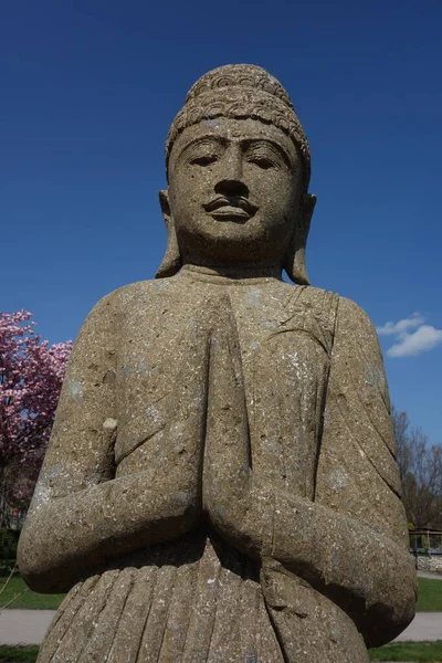 Une Statue Bouddha Fondateur Religion Bouddhisme — Photo